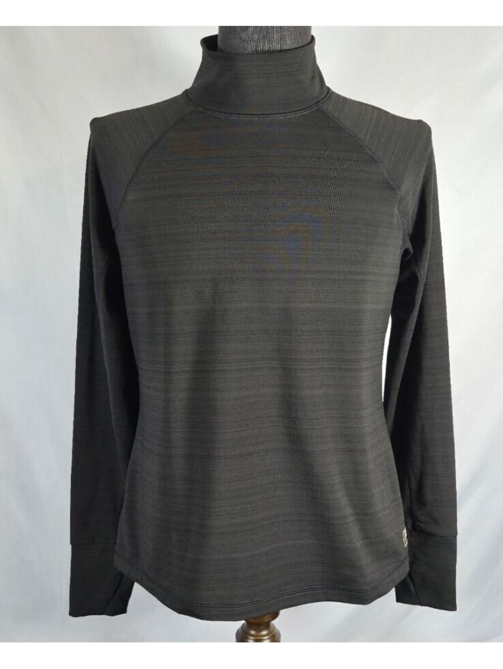 Fila Sport Black High Neck Performance Long Sleeve Top Large